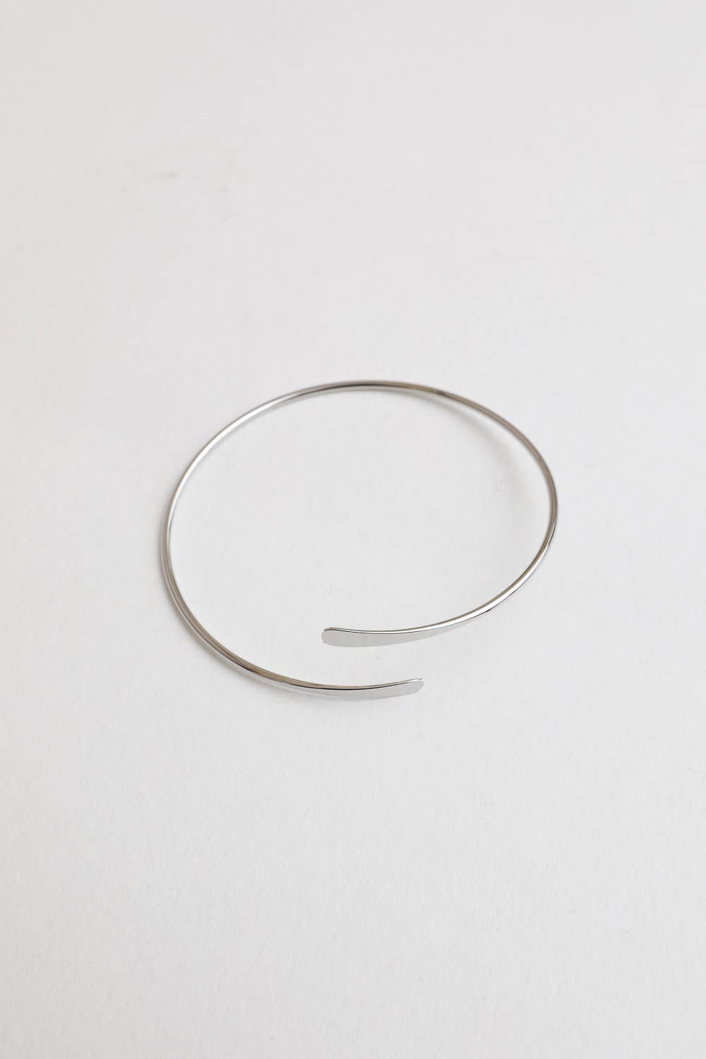 Minimal Arm Cuff/Bangle: Silver