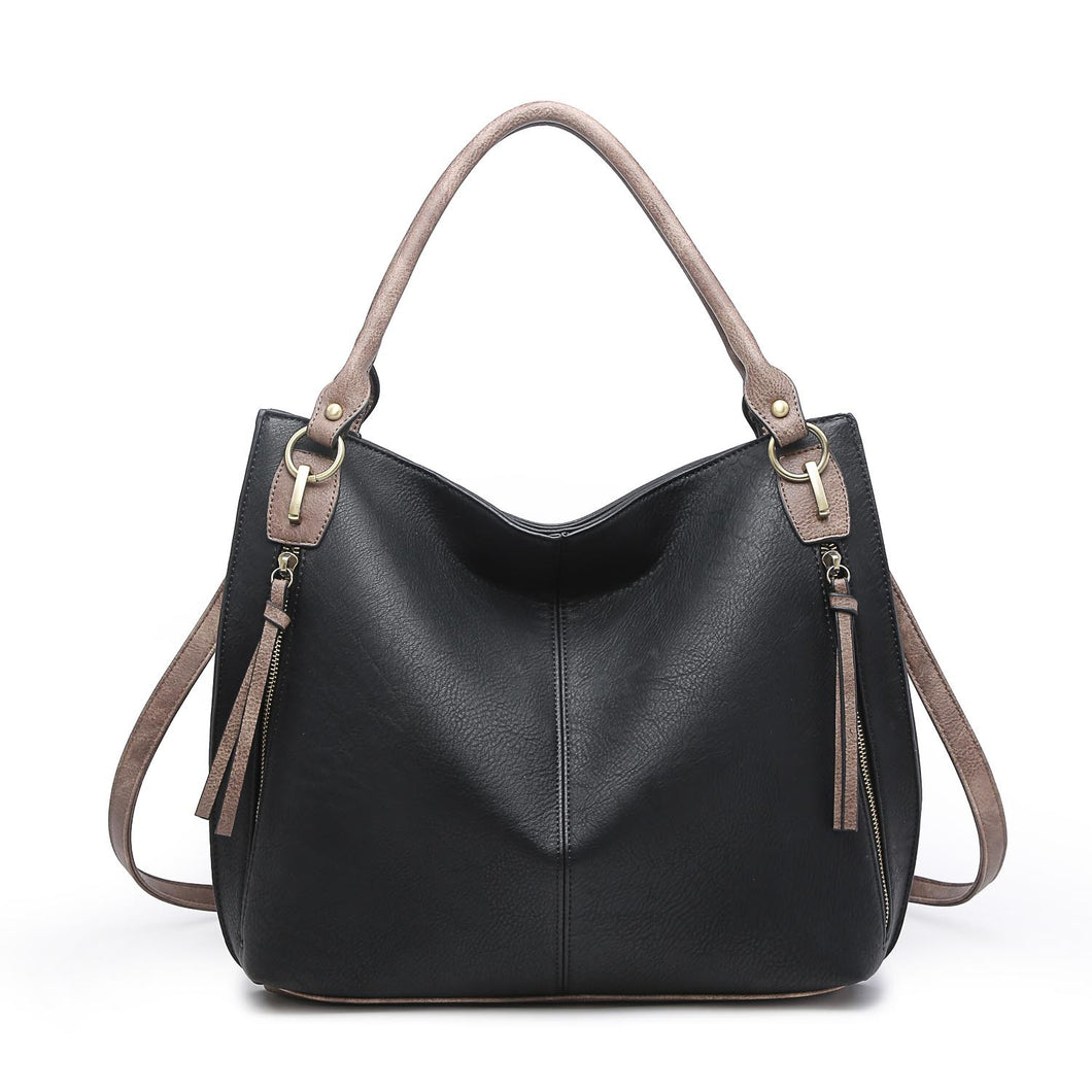 Distressed Black Connar Tote 5/18/23 6259