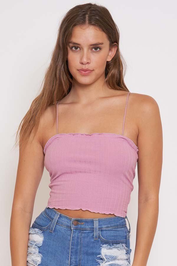 Mauve Crop Tank Top 3/19/24 8239