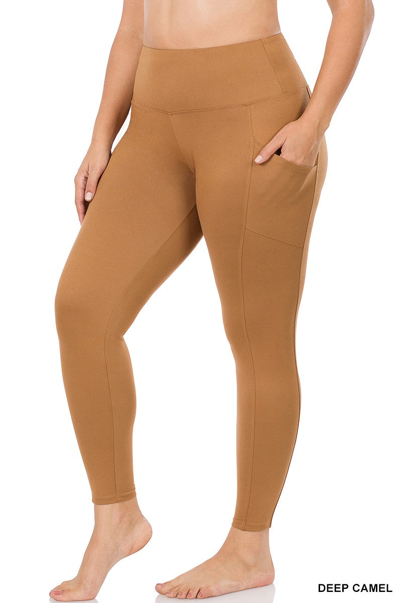 Deep Camel Plus Brushed Microfiber Full Zenana Leggings 6/28/23 6523