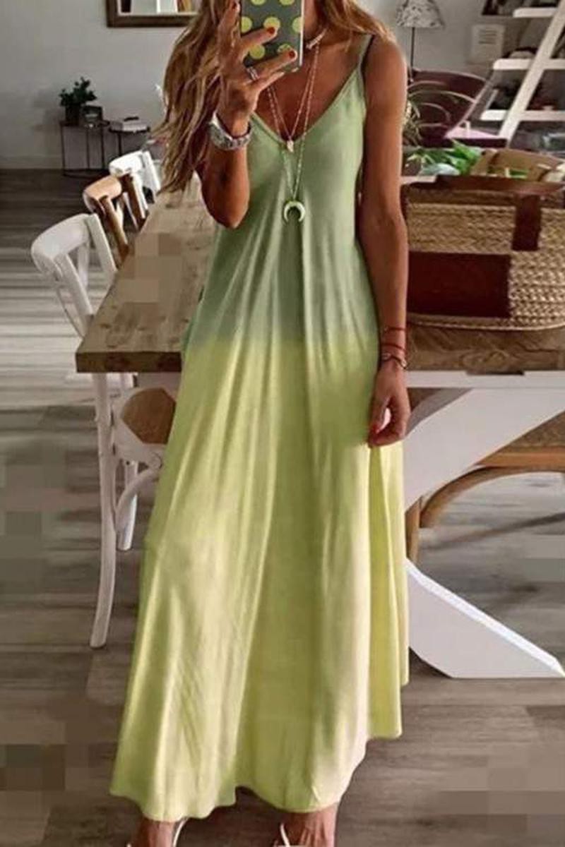 Yellow Comfortable Beach Summer Dress 6/23/23 6508