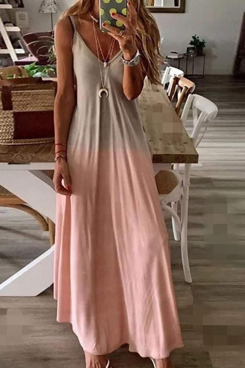 Pink Comfortable Beach Summer Dress 6/23/23 6506