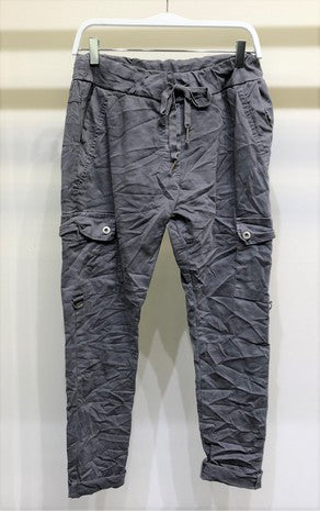Grey Camo Faded Cargo Venti Crinkle Joggers 9/14/23 7084