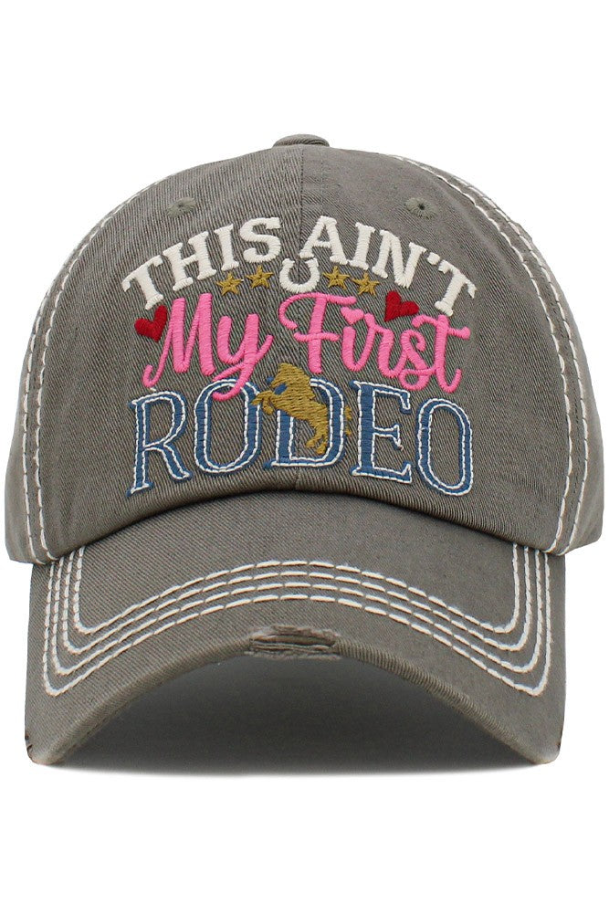 Moss This Ain't My First Rodeo Washed Vintage Ball Cap 7/28/23 6722