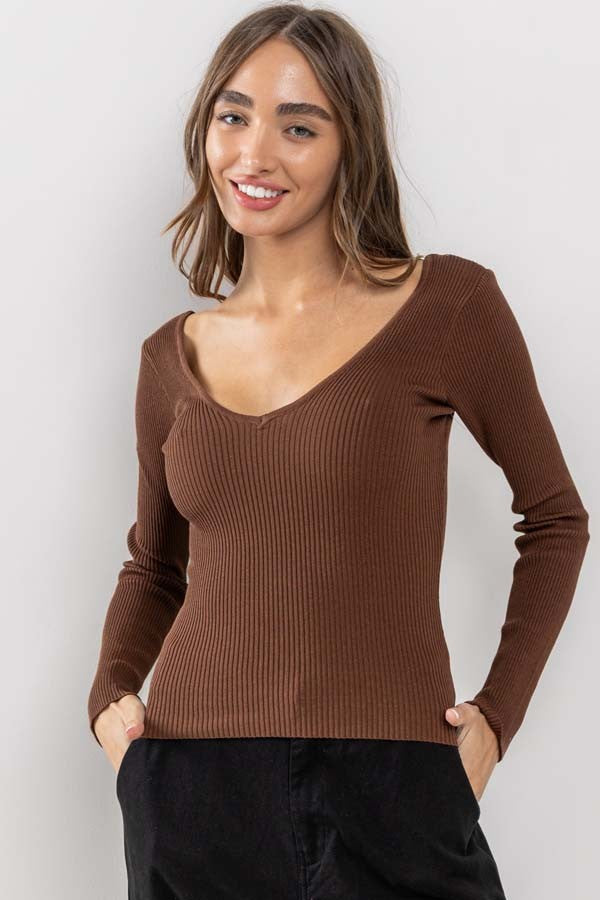 Brown Long Sleeve Yoko Shirt 7/17/25 1037