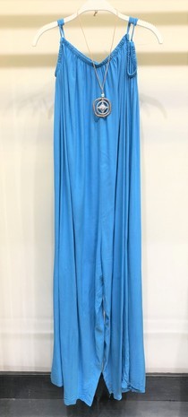 Ocean Blue Spaghetti Strap Wide Leg Venti 6 Jumper 7/7/23 6623