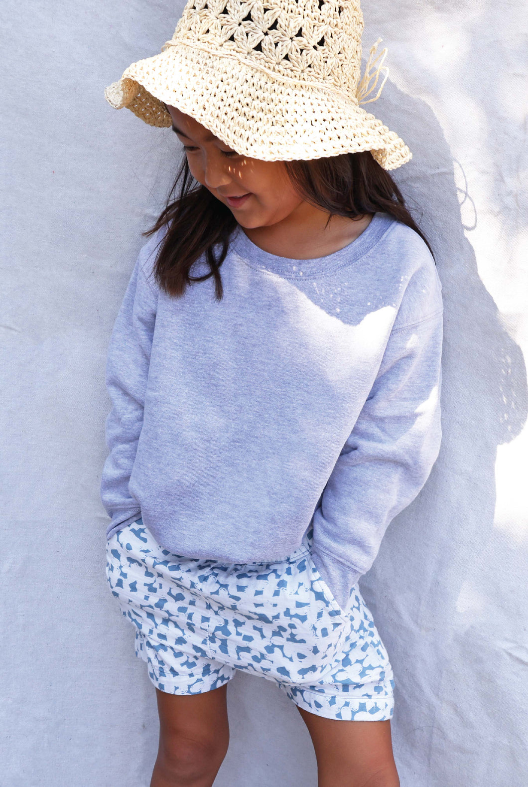 Kids Athletic Heather Basic Solid Oat Collective Sweatshirt 5/3/23 6166