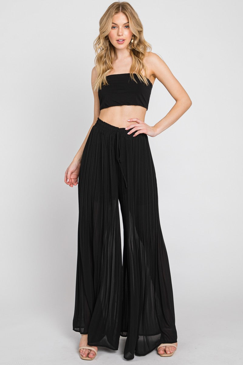 Black Evie Plated Calsita Trousers 5/15/23 6235