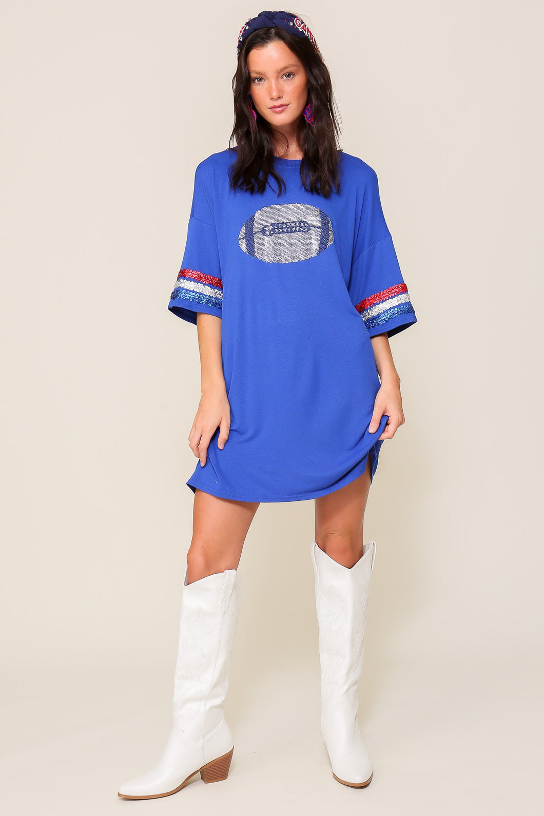 Royal Oversized Game Day Football Top 8/17/23 6906