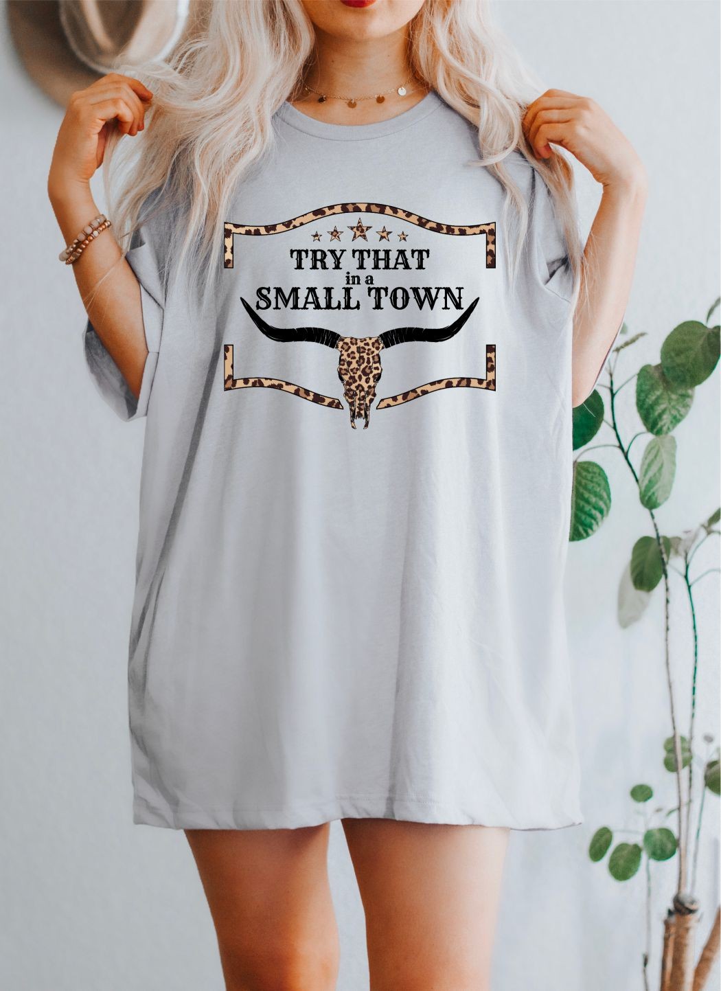 Silver Leopard Small Town Graphic Tee 9/7/23 6938