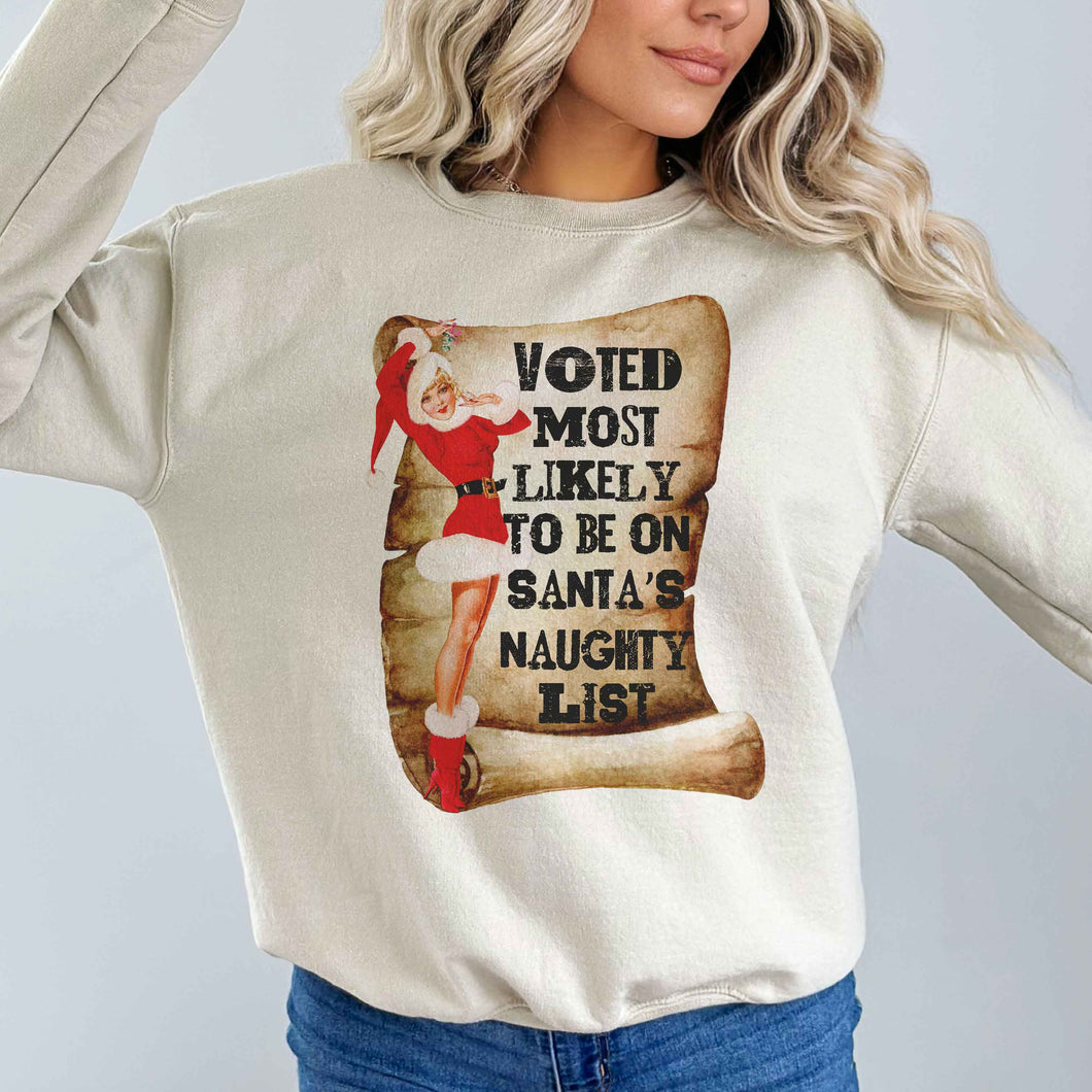 Natural Voted Most Likely Naughty Tee