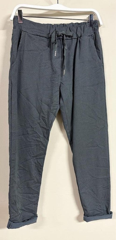 Charcoal Pin Dot Venti Crinkle Joggers 9/14/23 7055