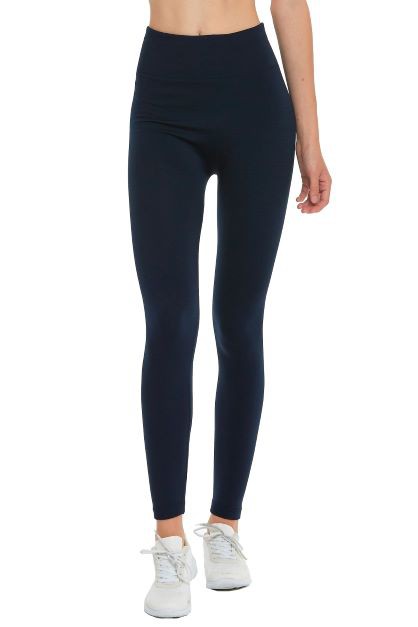 Navy Fleece Lined Seamless Leggings 10/24/23 7249