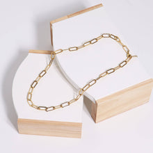 18K Gold Paperclip Chain Necklace 14+02" / 4mm