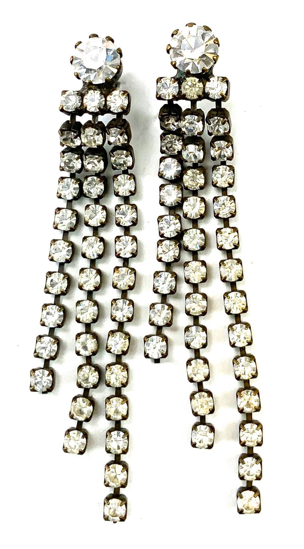 ER-Rhinestone Chain Fringe On Post