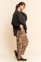 Black Long Sleeve Oversized Crew Neck Top
