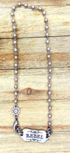 Necklace Vintage Stamped Bar with Navajo like Chain: Religion & Spirituality
