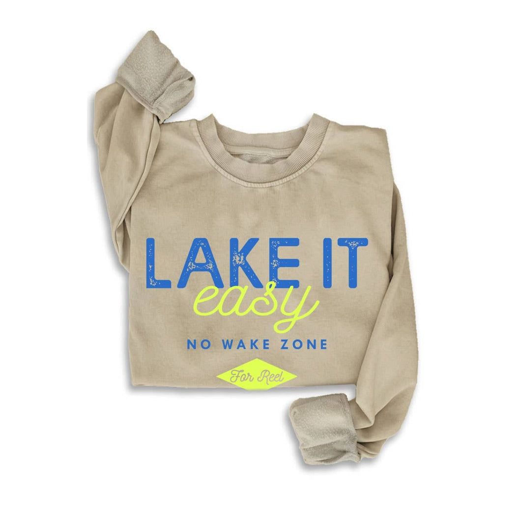 Mineral Taupe Lake It Easy Mineral Sweatshirt