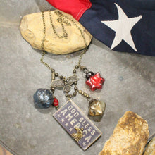 Primitive Peddler God Bless America Charm'd Necklace