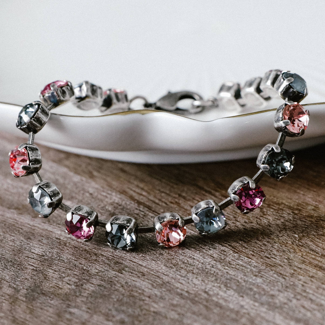Twilight Rose Rachel Marie Jane Crystal Tennis Bracelet