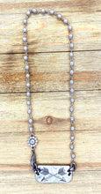 Necklace Vintage Stamped Bar with Navajo like Chain: Religion & Spirituality