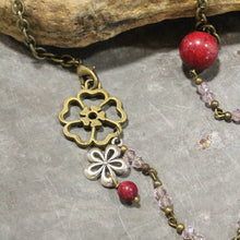 Primitive Peddler Scents Of Summer Hummingbird Pink Necklace