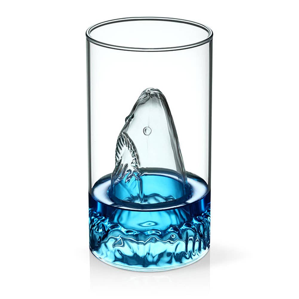 Shark Terror of the Deep 12 Oz Glass