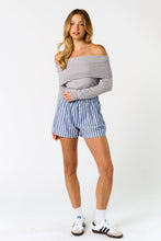 Blue Striped Boxer Shorts