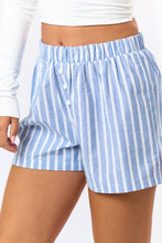 Blue Striped Boxer Shorts