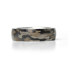 Camouflage Stainless Steel Blank Ring 6 / 3mm