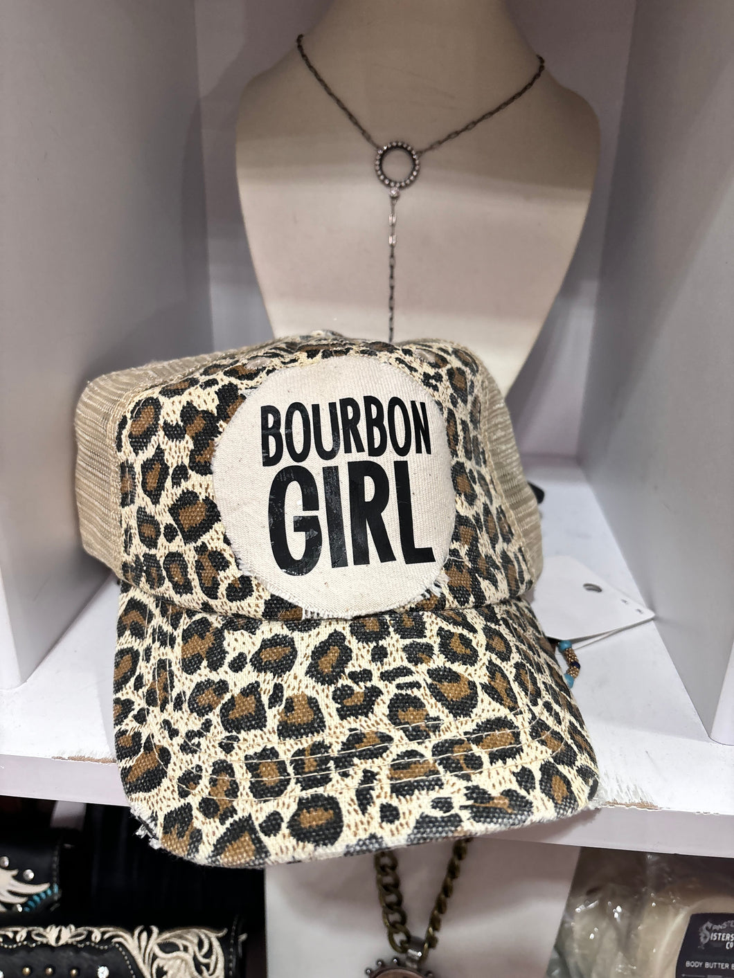 Leopard Bourbon Girl Cap