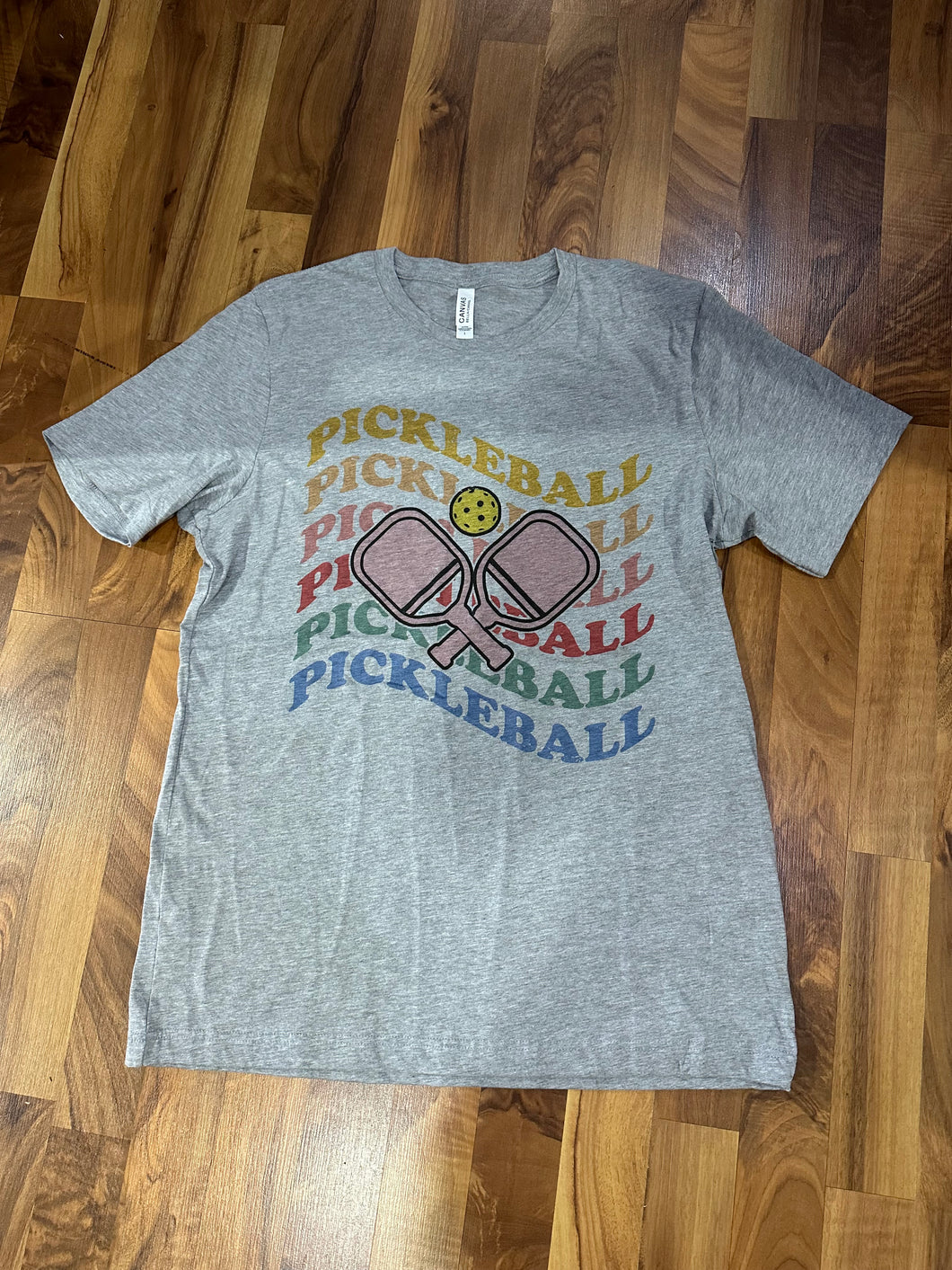 Heather Grey Pickleball Graphic Tee 8/22/23 6928