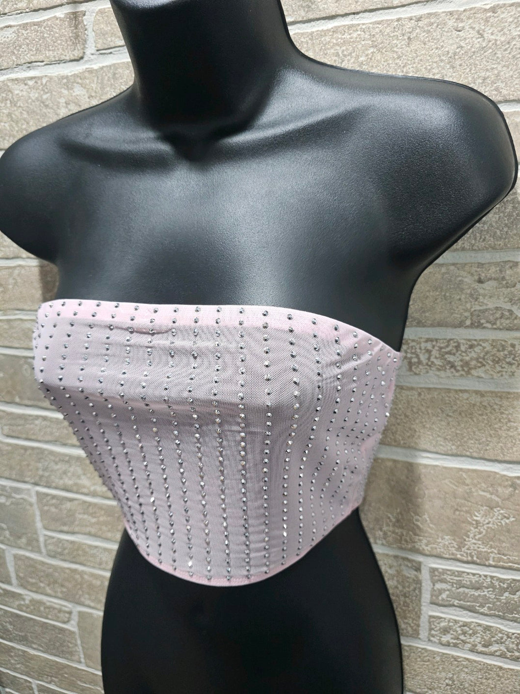 Baby Pink Shine Tube Top 3/7/24 8165