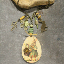 Blooming Bunny Czech Charmed Necklace