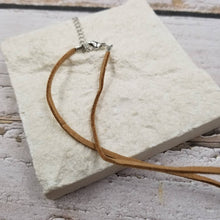 Vintage Big Silver Heart Leather Necklace