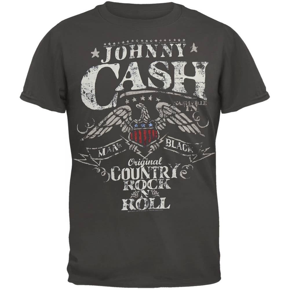 Johnny Cash - Eagle Seal T Shirt