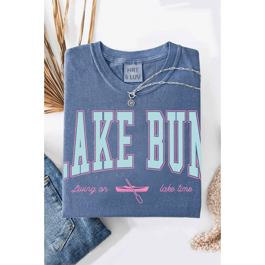 Indigo Lake Bum washed Graphic Tee