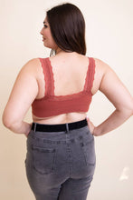 Trendy Lace Trim Bralette: White