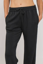 Light Heather Grey Timeless Stripe Drawstring Relaxed Urban Daizy Sweatpants