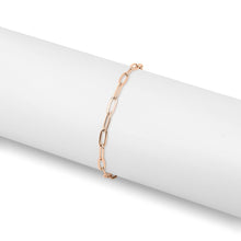 Paperclip Chain Anklet Rose Gold