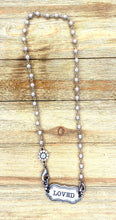 Necklace Vintage Stamped Bar with Navajo like Chain: Religion & Spirituality
