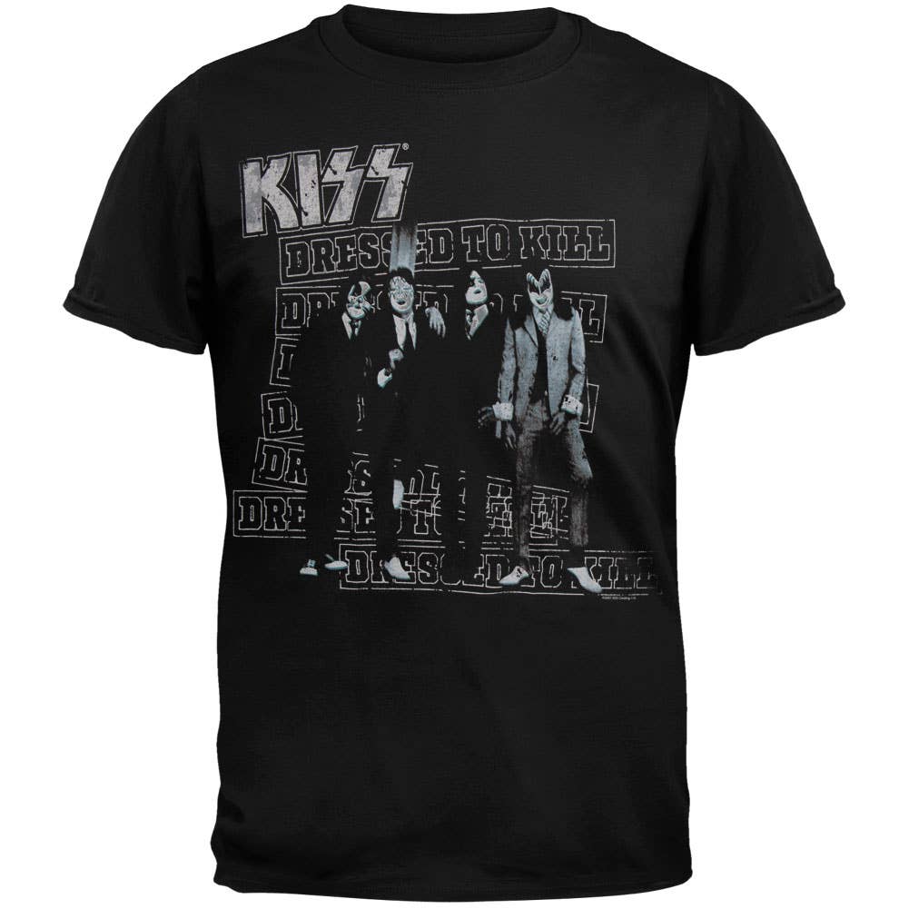 Kiss - Dressed To Kill Black T Shirt