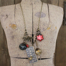 Primitive Peddler God Bless America Charm'd Necklace