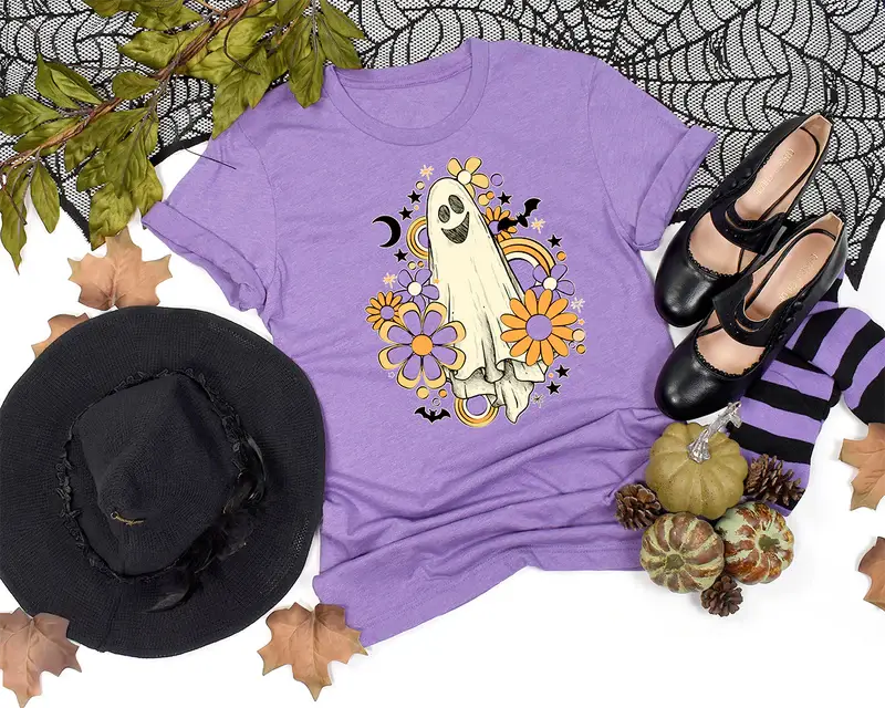 Retro Ghost Flower Tee