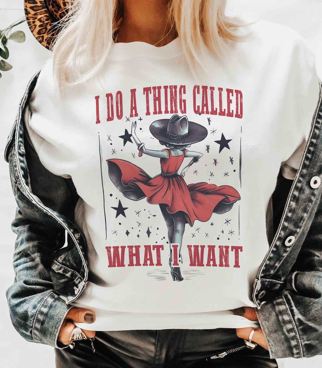 White I do a Thing T-Shirt