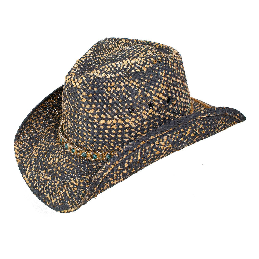 Julion Moroccan Straw Western Hat