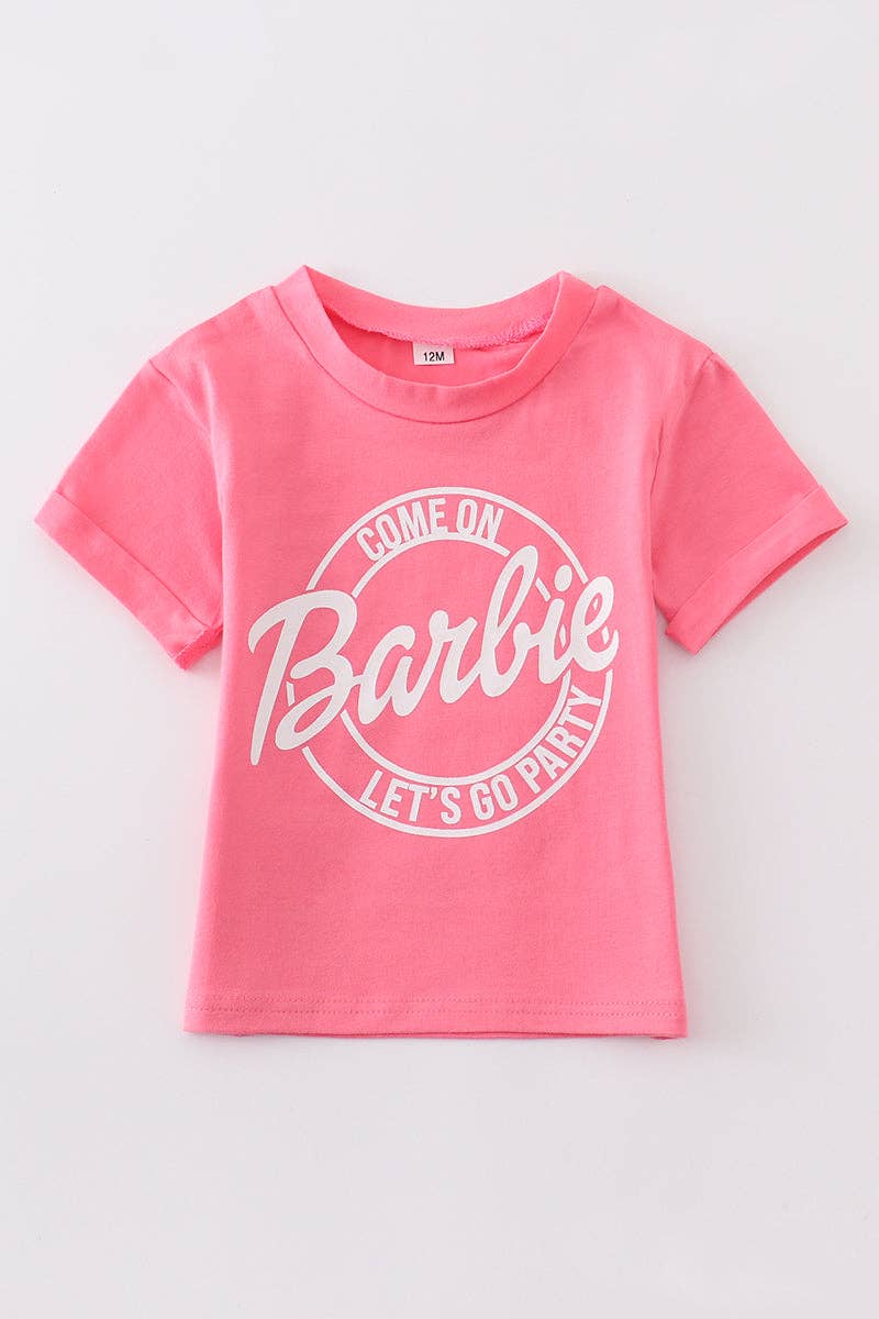 Pink barbie girl top