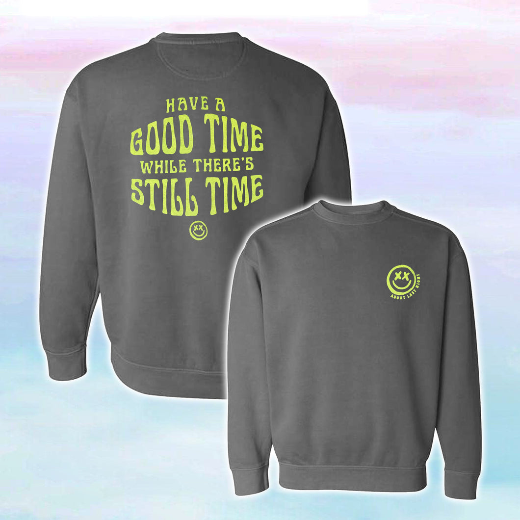 Grey Good Time Cotton Smart Mouth Sweatshirt 2/24/23 5712
