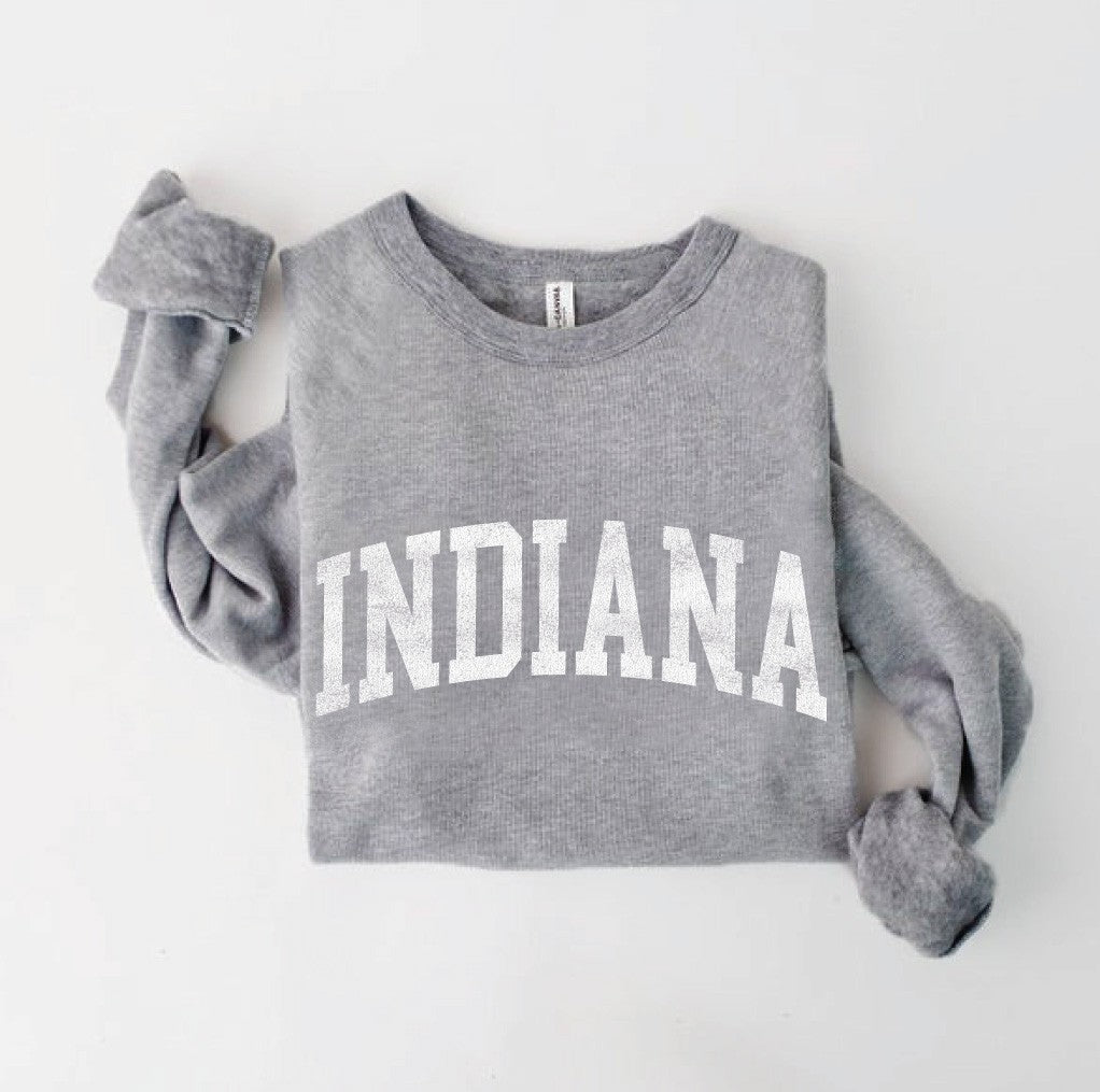 Athletic Heather Indiana Graphic Fleece Relaxed Oat Pullover 4/7/23 4643