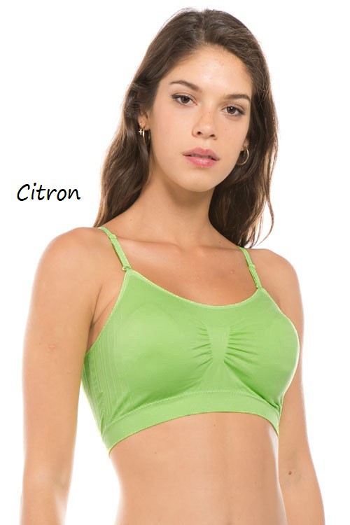Citron Seamless Scrunched Bralette 6/23/23 4956